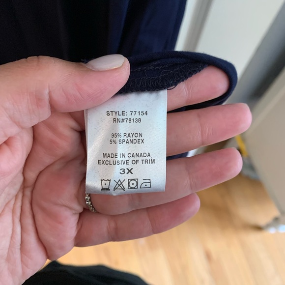 NWT Vermont Country Store Navy Midi Dress - Picture 3 of 4